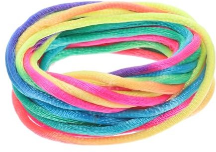 LALADEFIEE Cats Cradle String with Rainbow Hand Game Ropes and Plastic Box Interactive Portable String for S Creativity and Concentration Development