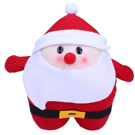 Oreiller Père Noël – Coussin câlin de Noël 28 x 13 cm | Oreiller Père Noël rembourré doux pour chambre à coucher | Accessoires de Noël festifs et amusants pour la décoration et le confort