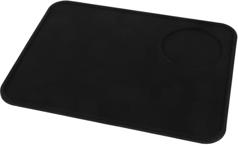 Toyvian Versatile Non-Slip Silicone Espresso Tamper Mat for Coffee Machines Lightweight Tamping Pad with Unique Texture Secure Station Accessory for Home and Office Countertops