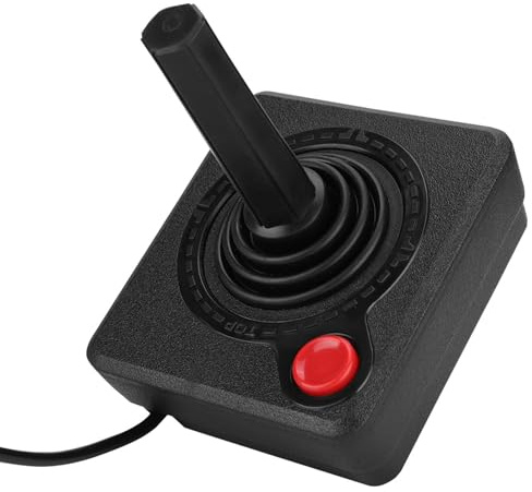 EIMSOAH Controlador de Joystick Analógico Clásico Retro para 2600, Materiales de, Agarre Cómodo, Compatible con Consola 7800, Ideal para Entusiastas de los Juegos Retro