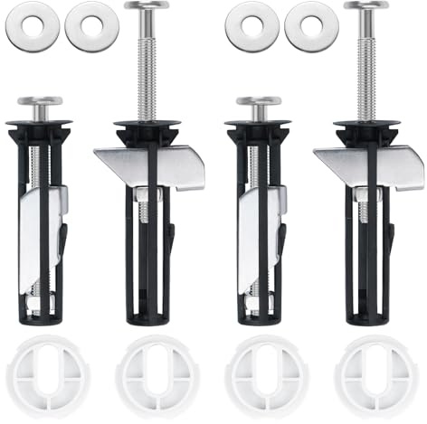 TYSM-CC Nuovo Kit di Bulloni per Sedile WC 4 Pezzi, Universale Lungo