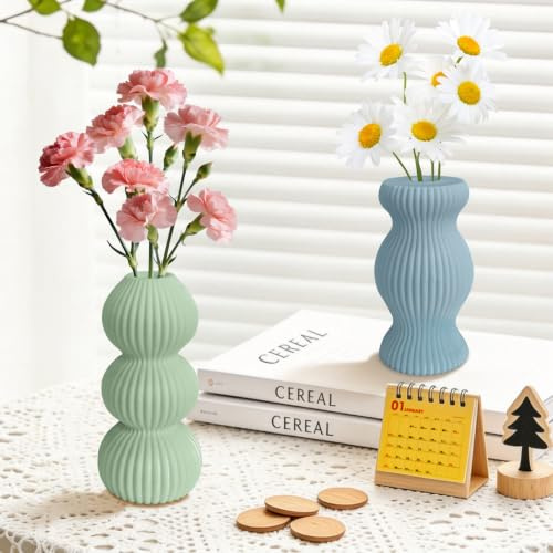 ＴＡＫＵＭＩ∞Ｘ 3pcs Gießformen Silikon Silikonform Vase mit Tablett Gipsformen zum Gießen Neuheiten Silikonformen Gießformen Epoxidharz Resin Formen Sommer