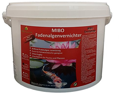 MIBO Fadenalgenvernichter 3000 g für 90.000 Liter Teichwasser Fadenalgen Stopp