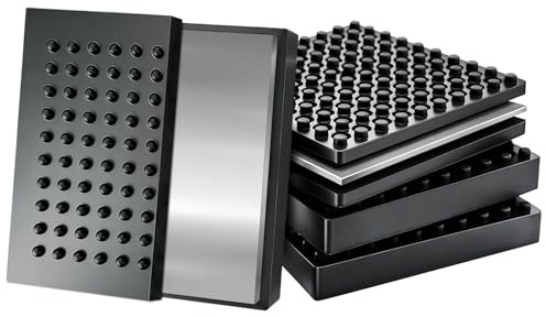 BXI Trainingsmatte – 10,2 x 10,2 x 2,3 cm, rutschfeste Anti-Vibrations-Laufbandmatte, strapazierfähiger Stahl eingebettetes Silikon-Gel-Pad für Hartholzböden, Teppichschutz