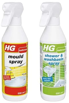 HG Mould Spray, 500ml & 147050106 Shower & Washbasin Spray