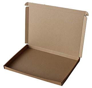 Trojan C4 A4 Brown 322 x 229 x 20mm Royal Mail Large Letter PIP Parcel Shipping Box Easy to Fold up Eco Friendly FSC Certified Biodegradable Recyclable (Pack of 50)