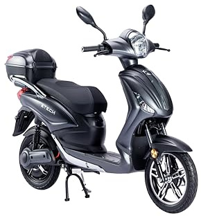 Tecnobike Shop Bici Elettrica a Pedalata Assistita Biciclette Elettroniche Alimentate Z-Tech ZT-09-TC 500 48V 20Ah Batteria al Piombo Estraibile Luci Led Antifurto (Nero Opaco)