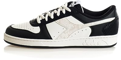 Diadora Magic Basket Low Reptile Wn, Scarpe da Ginnastica Donna, Black/White, 38.5 EU