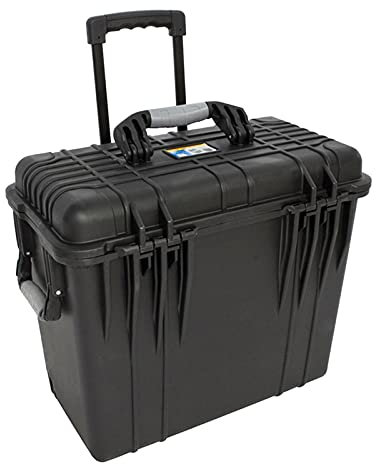 Werkzeugbox/Werkzeugkästen Werkzeugkasten mit Rädern und Stab Werkzeugkasten Koffer Kunststoff Aufbewahrungskoffer mit Schaumstoff Fit for Präzisionswerkzeuge Hardware Große Kapazität Werkzeugaufbewah