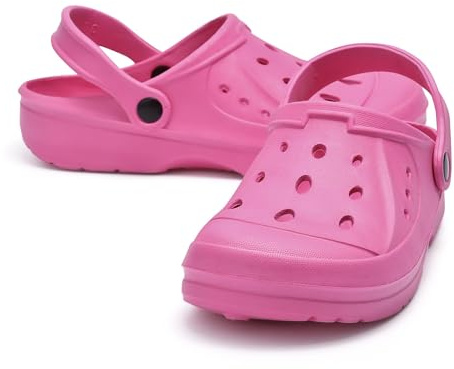 The Essentials Wardrobe Ladies TEW Clogs - Hot Pink - UK-4