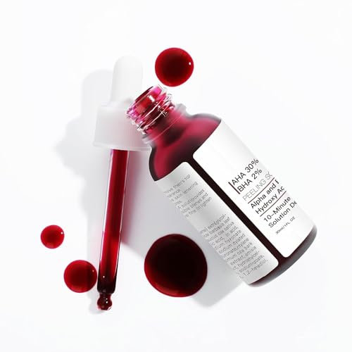 AHA 30% + BHA 2% Exfoliating Solution – Anti-Akne Serum, Chemische Gesichtspflege Für Zuhause, Rotes Flüssig-Serum Gegen Hautunreinheiten (1PCS)