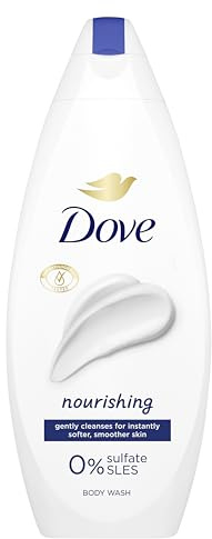 Dove Nourishing Body Wash Body Cleanser shower gel with plant-based moisturisers for softer, smoother skin after one shower 6x 225 ml