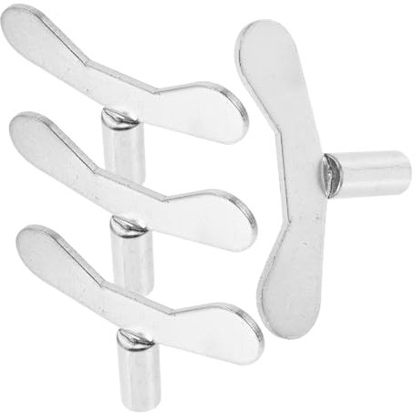 Veemoon 4stücke Wasserschlüssel Zählerschlüssel Wasserzählerschlüssel Heizkörperschlüssel Entlüftungsschlüssel Sanitärwerkzeug -steckschlüssel