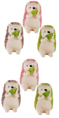 Ciieeo 6stücke Teiliges Zahnbürstenhalter Igel-Design Wandmontierter Multifunktionaler Organizer Für Badezimmer Niedliches Cartoon-Design Für Und Dekorative Lösung