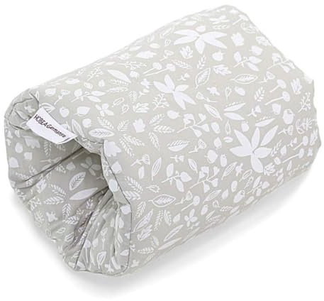 HOBEA-Germany Ministillkissen für unterwegs, Modell: Waldzauber grau | OEKO-TEX® STANDARD 100 zertifiziert, IGR zertifiziert (ergonomisches Produkt) Stillmuff Reisestillkissen Armstillkissen