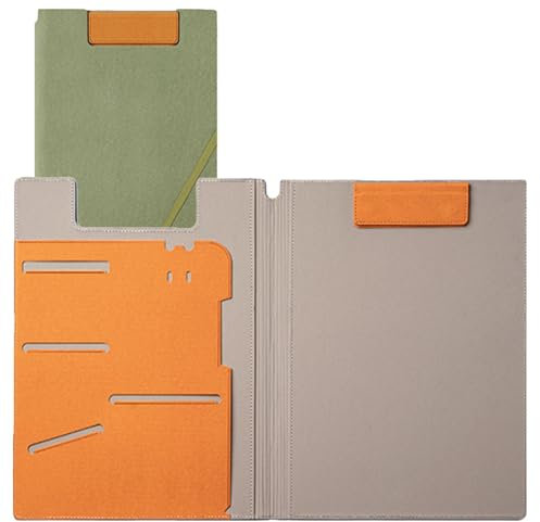 Schreiben A4 Klemmbrett,A4 Leder Magnetisches Klemmbrett, Dokument-Zeichenblock-Clip-Organizer, Aktennotizbrett, Notizblock-Klemmbrett A4-Ordneraufbewahrung, tragbares Klemmbrett für Business-School-K