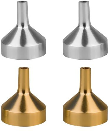 EHDWXVZM Paquete De 4 Embudos De Aluminio, Mini Embudos, Multifuncionales, Portátiles