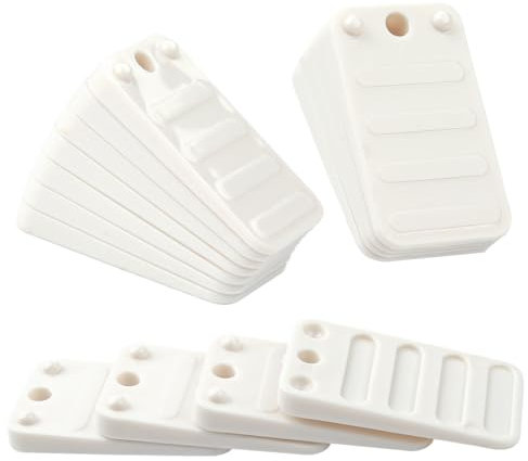 15 Stück Türkeil aus Kunststoff,5 x 3CM rutschfeste Kunststoffkeile Ausgleichsplättchen,Höhenverstellbar Fensterstopper Keil,zum Nivellieren Unebener Tische,Kommodenbeine,Toiletten und Mehr Möbel