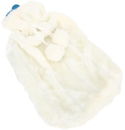 NOLITOY Wärmflasche mit Bezug Flauschiger Handwärmer für Winter Wiederverwendbar Nachfüllbar für Muskelkater und Stresslinderung Tragbar für Reisen und Outdoor
