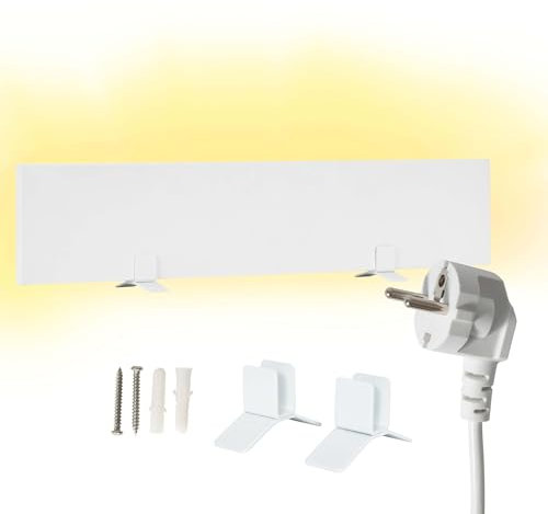 Dalsys Anti-Schimmel-Heizung 60W, 12 x 60 x 1,3cm, Schimmelentferner für Wand & Bad, elektrische Infrarotheizung, IP44 zertifiziert