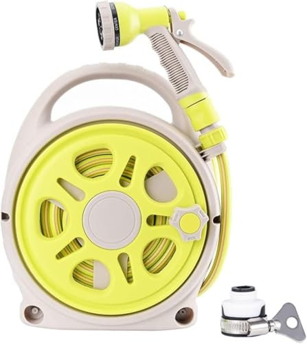 VUIKLCty Carrello avvolgitubo Portatile Carrello avvolgitubo da Giardino, avvolgitubo for Esterni, Robusto, Portatile e Leggero, Carrello avvolgitubo da Giardino Carrello avvolgitubo con Ruote