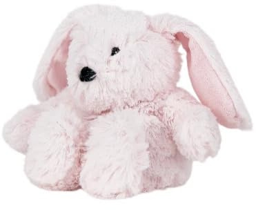 Warmies lapin de petite taille, entièrement micro-ondable et lestée, coussin chauffant en pour l'anxiété, refroidi au congélateur ou au micro-ondes, coussin chauffant pour