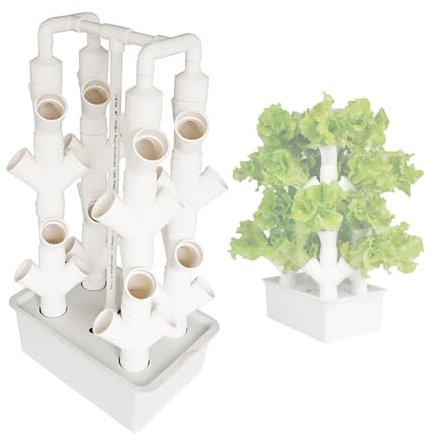 Hydroponic Tower Garden System für den Indoor-Anbau von Kräutern, Früchten und Gemüse - Aeroponische Pflanzenzuchtlösung