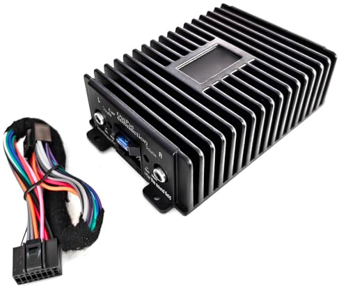 Montesy Amplificador para coche, 4 x 80 W, MF80.4, para procesamiento auditivo de cuatro canales y sonido personalizable