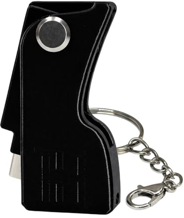 Funda para Yubikey Llavero compatible con YubiKey 5 NFC y 5C NFC (Negro)