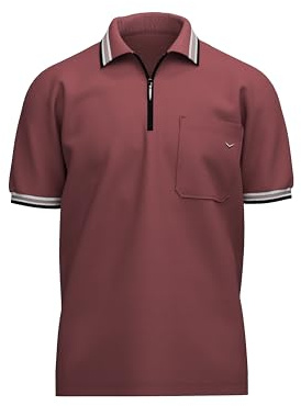 Trigema Herren Trigema Poloshirt mit Reißverschluss Poloshirt (1er Pack)