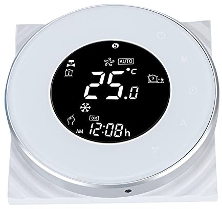 ZJchao Termostato per Riscaldamento a Pavimento WiFi Intelligente con Touch Screen LCD Digitale e Controllo della Temperatura Programmabile per Uso Domestico