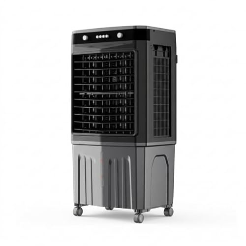 Bilake Climatizador Evaporativo Industrial Portátil Humidificador Enfriadores para Naves y Locales con 4 Packs de Hielo 100W 45L 3 Velocidades