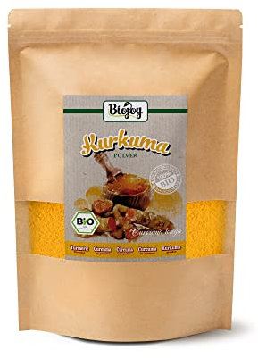 Biojoy BIO-Kurkuma Pulver (1 kg), gemahlene Kurkuma-Wurzel (Curcuma longa)