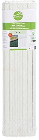 Cañizo PVC Doble Cara 20 mm Blanco