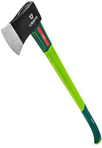 VERTO Mazza Ascia SPACCALEGNA 1,5 kg (2,5KG con Manico in Fibra) Scure