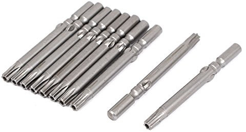Aexit Punte da cacciavite di sicurezza Torx T25 Torx da 5 mm, lunghezza 5 mm, 10 pz ID: 187381