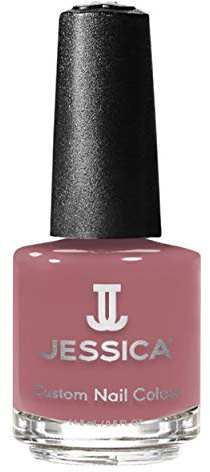 JESSICA Custom Colour Long Lasting Nail Polish, Rose, Dream Catcher, 14.8ml | Dark dusty rose crème shade, Chip resistant nail polish, Rich colour with high-gloss finish, Professional nail paint