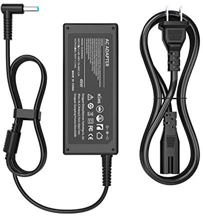 Caricatore per HP,Alimentatore 45W per Hp Elitebook 840 830 850 Pavilion 11 13 15 Stream Probook 430 440 450 240 250 255 741727-001 710412-001 19.5V 2.31A Cavo Alimentazione pc 4.5 * 3mm