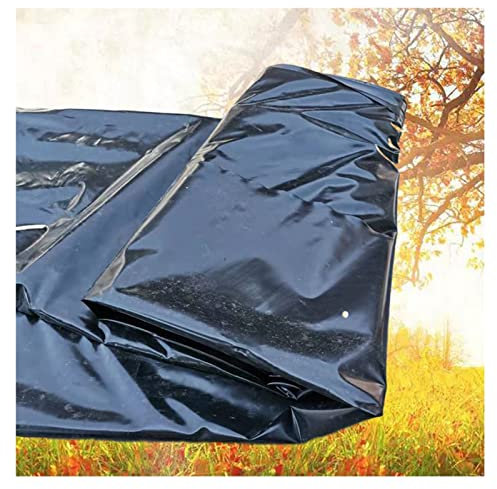 AFGZQ Telo Impermeabile for Laghetto Pesci All'aperto Telo Impermeabile Piscina Tela di Copertura for Laghetto Giardino Esterni, Personalizzabile (Color : Black, Size : 8x15m/26.2x49.2ft)