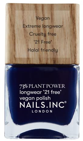 Nails.INC 73% Plant Power Nail Polish, Long Lasting Nail Color Lasts Up to 10 Days, Quick Drying, Cruelty Free, Vegan, 21 Free Formula, Check My Bio, (14ml)