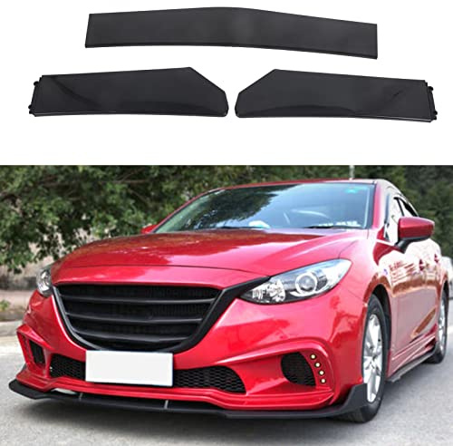 Becquet de Pare-chocs Avant, 5 Pièces Kit de Corps de Lèvre de Pare-chocs Avant Séparateur de Lèvre Universel Diffuseur de Becquet Protecteur de Canard pour Voiture