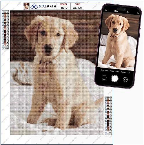 ARTULIO Diamond Painting Eigenes Foto - 40x40 cm – Diamond Painting Personalisiert Bilder