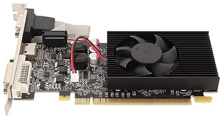 Tarjeta Gráfica GT610 de 2 GB DDR3 de 64 bits, Tarjeta Gráfica para Juegos con Salida DVI VGA HDMI, PCI Express 1.1 X16