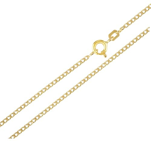 Generisch Echtgold 14 kt 585 Gold Goldkette Panzerkette Halskette Kette Collier Schmuck verschiedene Breiten und Längen