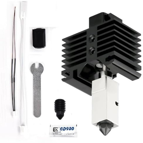Ersatz Bambu Lab Hotend X1 Kohlenstoffbaugruppe mit abnehmbarem gehärtetem Stahl 0,4 mm Düse Hotend für Bambu lab X1 Series 3D -Drucker