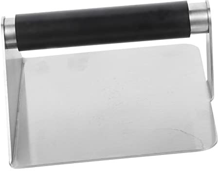 ISCBAFYX Meat Press Griddle Accessories Kit Stuffed Burger Press Bacon Press Burger Shaper Stainless Steel Baking Pan Beef Patty Maker Grill Accessories Round Household Appliances Rubber