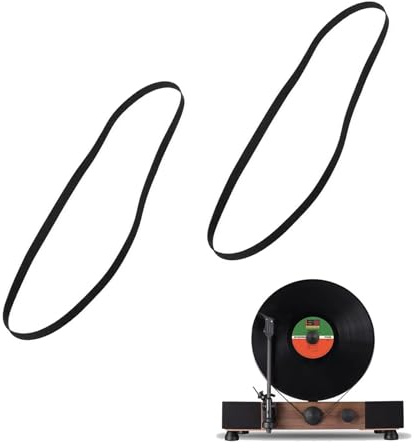 DHWEKU 2 Stück Belt Antriebsriemen Plattenspieler Gummiband Phonograph Ersatzgürtel Riemen für Plattenspieler Riemen Plattenspieler Recorder Riemen Teile Plattenspieler-Gürtel 270 mm