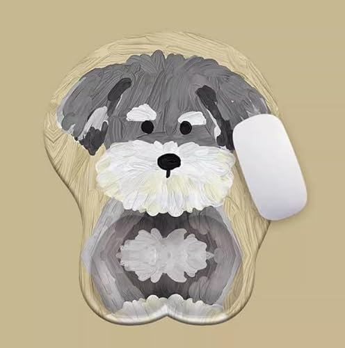 PEKNUX Tapis De Souris pour Chien De Compagnie Tapis De Poignet en Silicone Tridimensionnel Ordinateur Portable De Bureau Petit Tapis De Souris