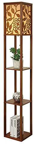 GLJTUO Lampadaire sur Pied avec 2 Ports De Chargement USB Et Prise Électrique Lampe sur Pied Classique Et Moderne pour Salon Et Chambre À Coucher, Lampe sur Pied De 62,9 Pouces,