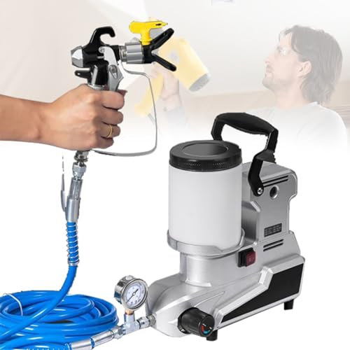 YXFAZPP 1600W High Voltage Paint Sprayer For Furniture, 2l Portable Painting Wall Spraying Tool Electric Spray Gun with Stepless Speed Regulation for Interior Exterior Furniture/Fence